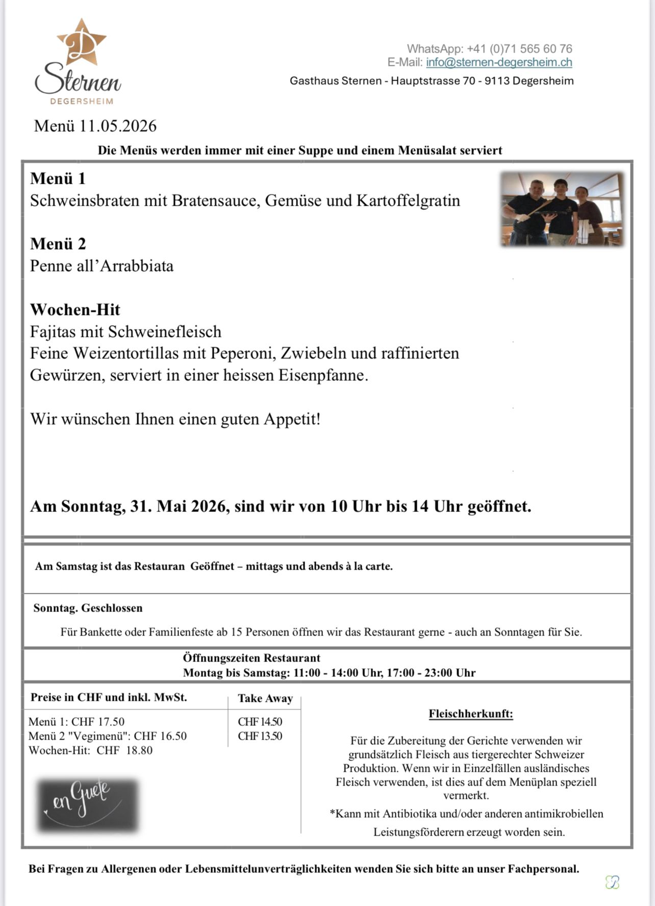 Menü 11.05.2026